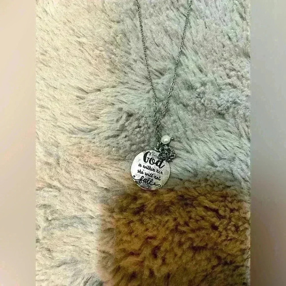 🩷 Silver tone Religious jewelry set - Picture 1 of 3
